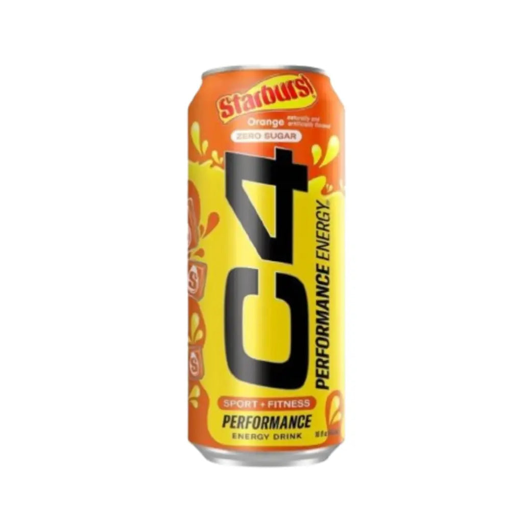 Cellucor C4 Energy Drink 473ml Starburst Orange sugar-free performance beverage