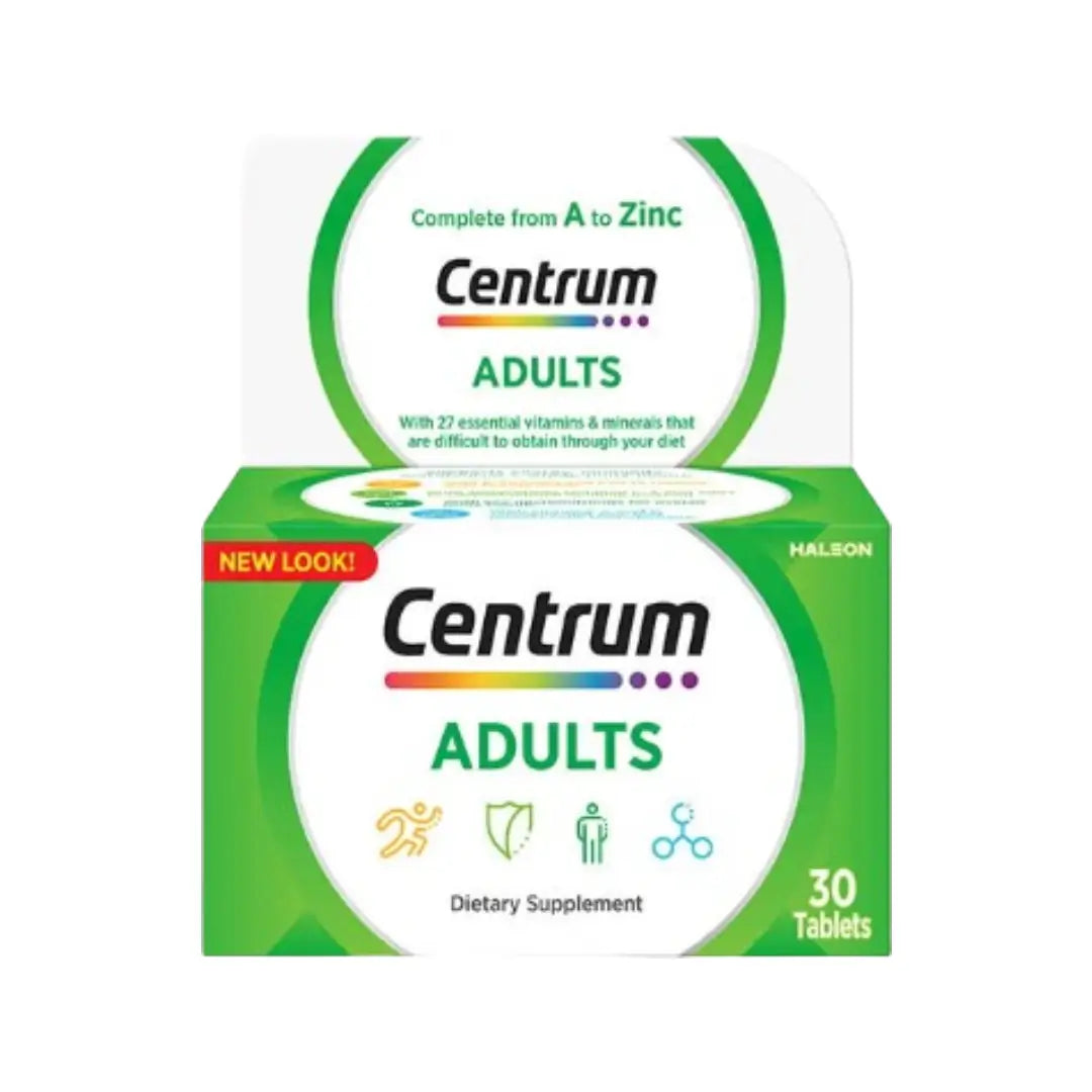Centrum Adults Multivitamin Tablets 30s – daily multivitamin supplement for adults