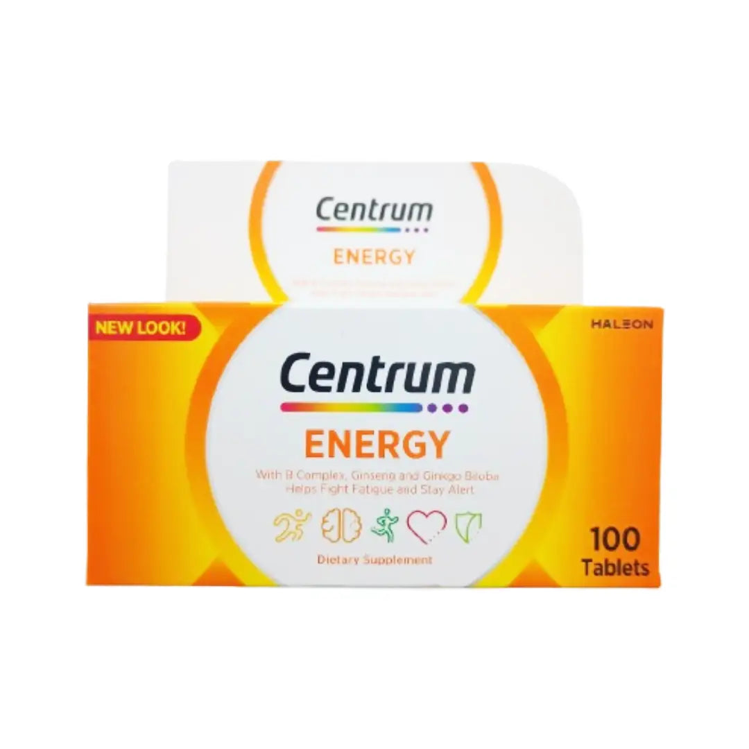 Centrum Energy Multivitamin 100s – With Ginseng & Ginkgo
