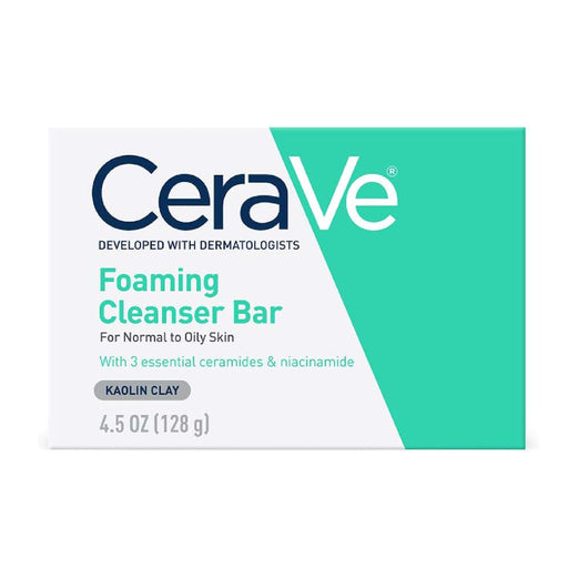 CeraVe Foaming Cleanser Bar for Normal to Oily Skin 128g