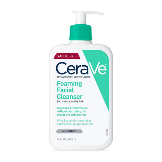 CeraVe Foaming Facial Cleanser for Normal to Oily Skin