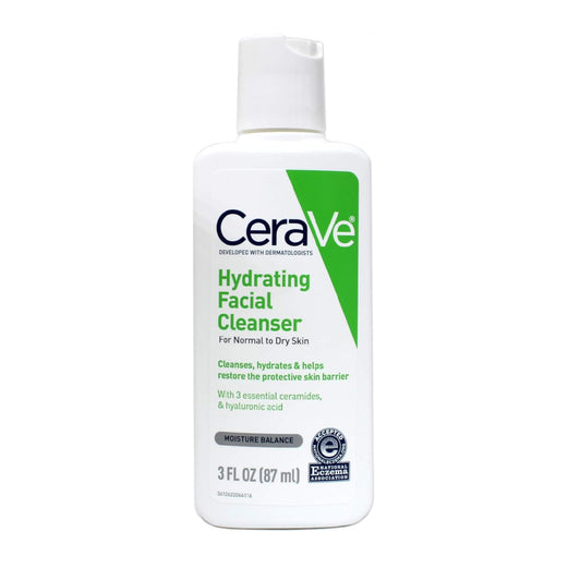 CeraVe Hydrating Cleanser For Normal To Dry Skin With Hyaluronic Acid And 3 Essential Ceramides 87 ml