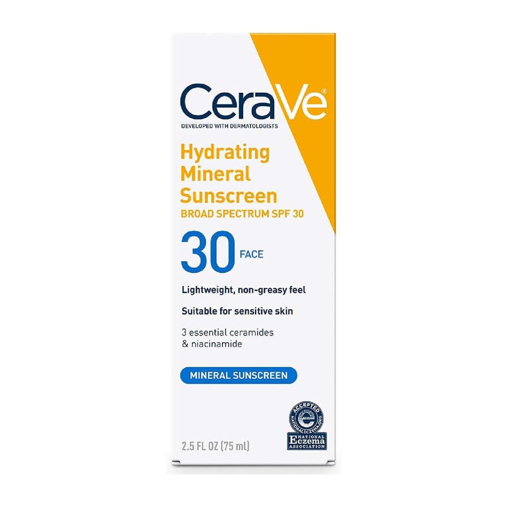 CERAVE SPF30 FACE HYDRATING MINERAL SUNSCREEN 75ML