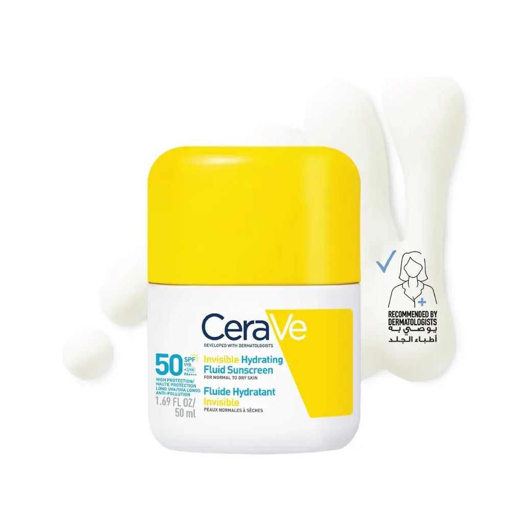 CeraVe Invisible Hydrating Fluid Sunscreen SPF50 50ml
