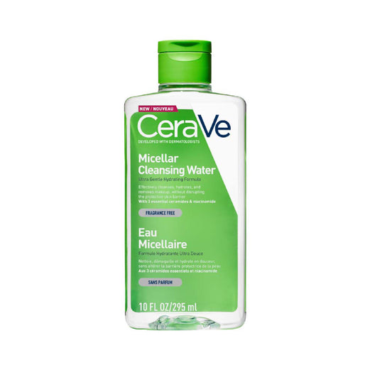 CeraVe Micellar Cleansing Water، تركيبة مرطبة لطيفة للغاية، خالية من العطور، 10 أونصة سائلة. أوقية