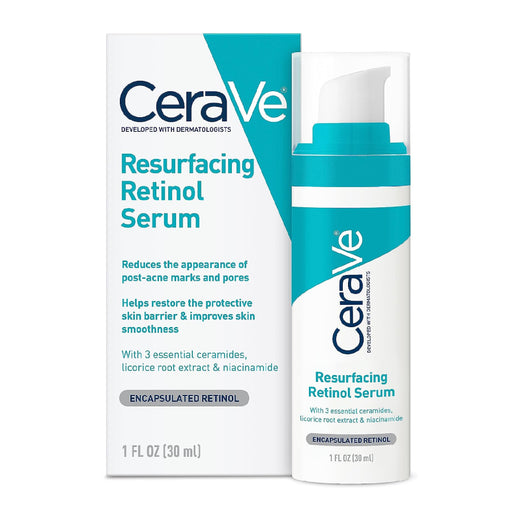 CeraVe Resurfacing Retinol Serum for Post-Acne Marks and Skin Texture Treatment 30 ml