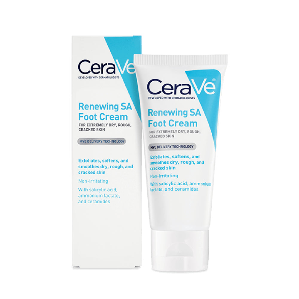 CeraVe SA Renewing Foot Cream for Extremely Dry, Rough, Bumpy Skin 88 ml