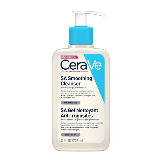 CeraVe SA Smoothing Cleanser with Salicylic Acid for Dry, Rough, Bumpy Skin 8 oz