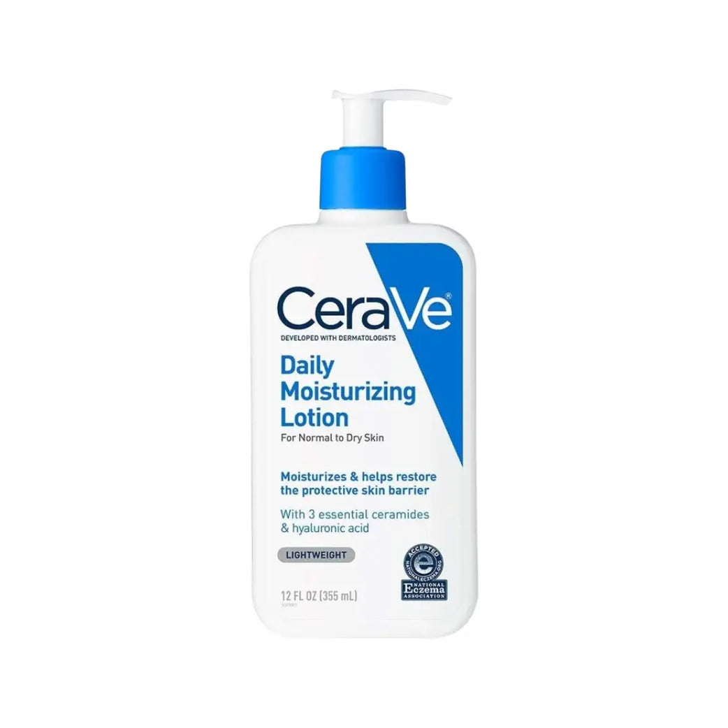CeraVe Daily Moisturizing Lotion 355ml for Normal to Dry Skin | Lightweight Face & Body Moisturizer