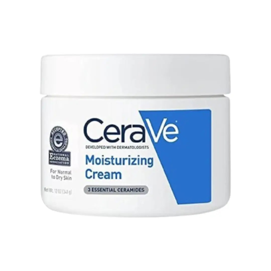 كريم مرطب CeraVe مع 3 سيراميدات أساسية 16 أونصة/12 أونصة