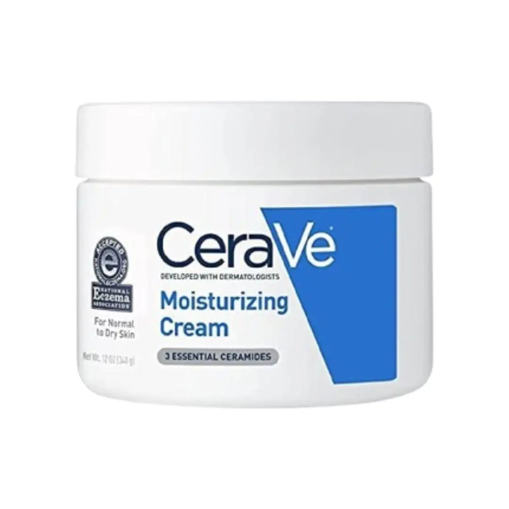 كريم مرطب CeraVe مع 3 سيراميدات أساسية 16 أونصة/12 أونصة