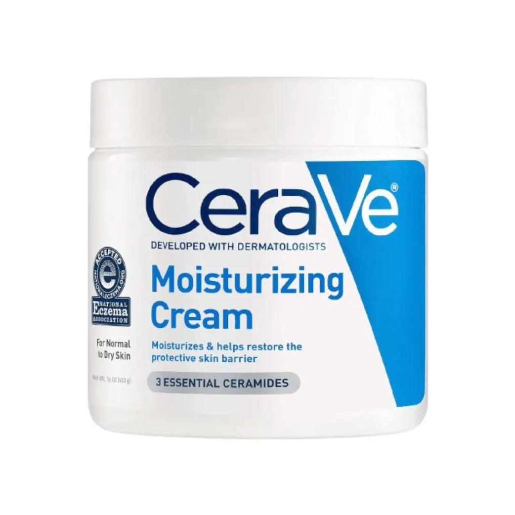 كريم مرطب CeraVe مع 3 سيراميدات أساسية 16 أونصة/12 أونصة