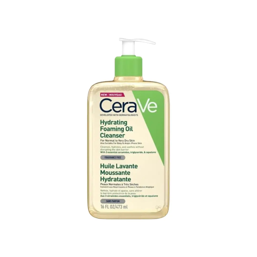 Cerave Fragrance Free Hydrating Foaming Oil Cleanser 473ml