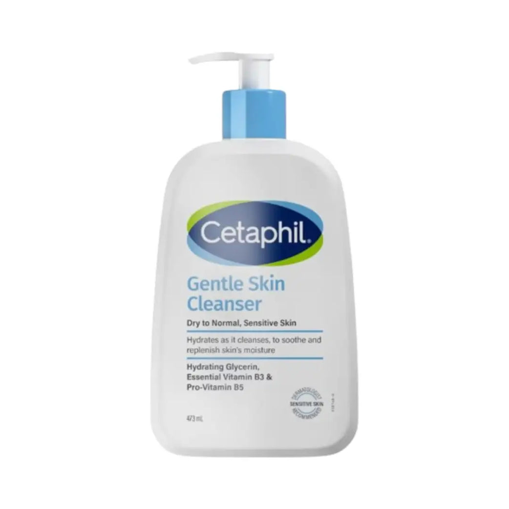 Cetaphil Gentle Skin Cleanser Pump 473ml – Mild Cleanser for Sensitive Skin
