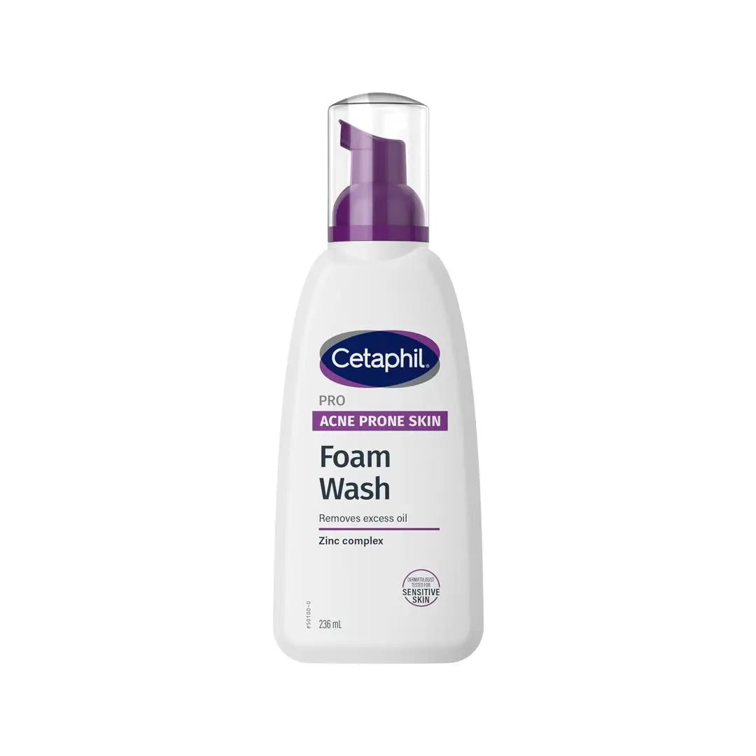 Cetaphil PRO Acne Prone Skin Foam Wash 235ml | Oil Control Face Cleanser for Acne & Oily Skin