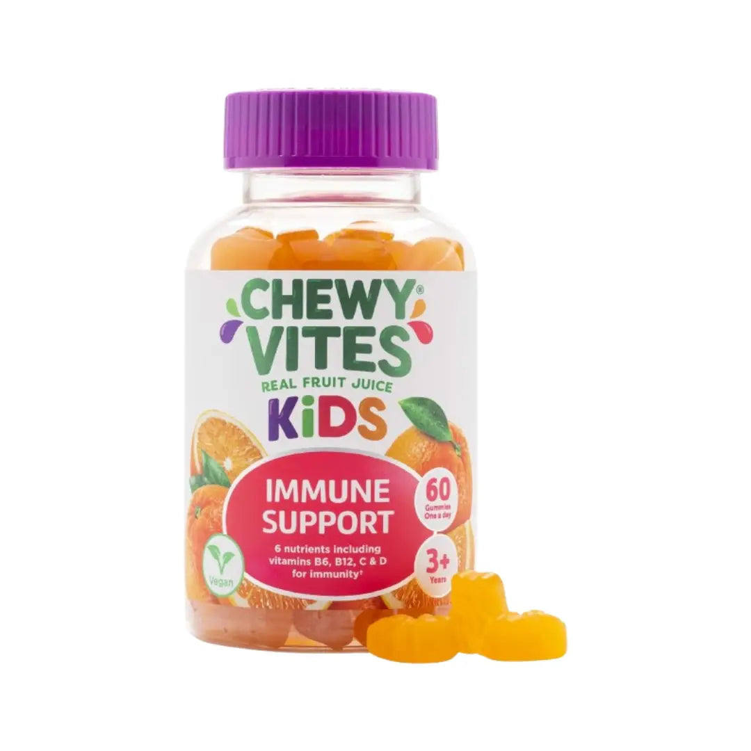 Chewy Vites Kids Immune Support Gummies 60s | Vitamin C, D, B6 & B12 Chewable Multivitamin for Children | Daily Immune Health Support
