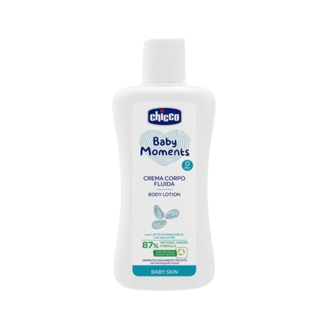 Chicco Baby Moments Body Lotion 200ml | Gentle Moisturizing Lotion for Soft Baby Skin