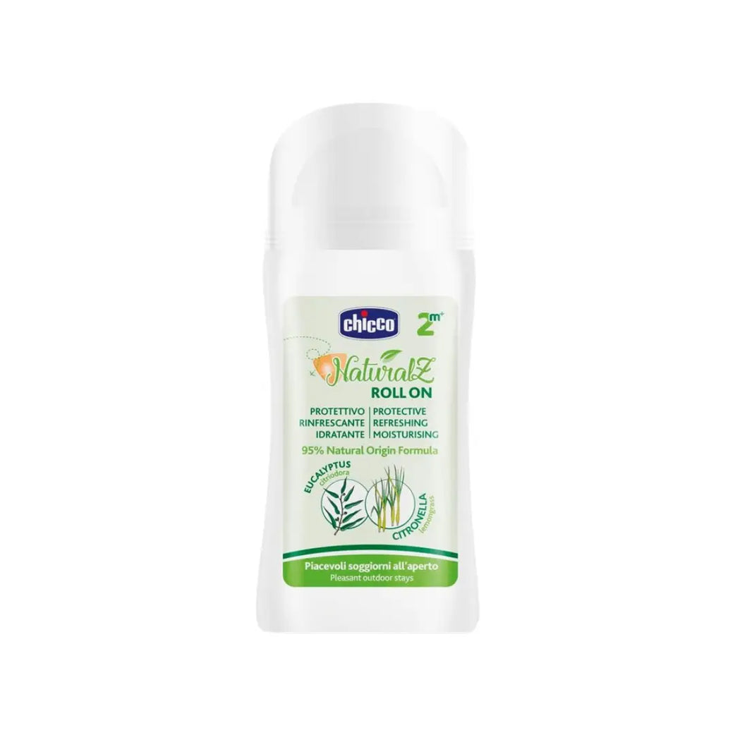 Chicco NaturalZ Citronella Roll-On 60ml | Natural Protective & Refreshing Skin Care