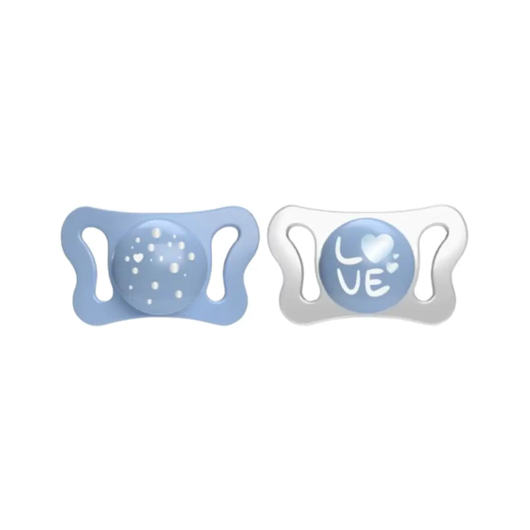 Chicco PhysioForma Micro Soother 0-2 Months 2 Pack | Newborn Orthodontic Baby Pacifier