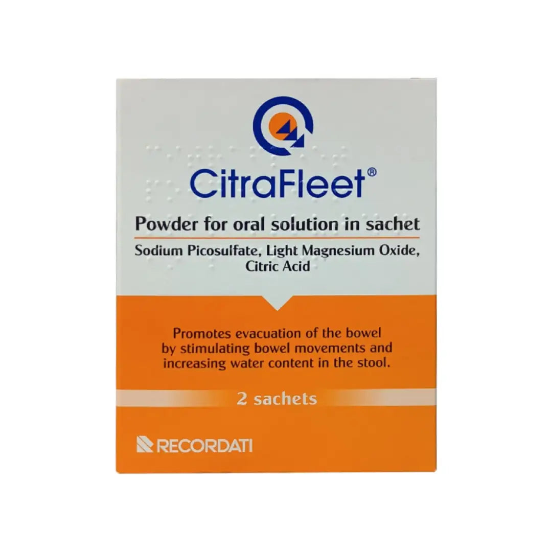 Citrafleet sachets 2 pack box front view