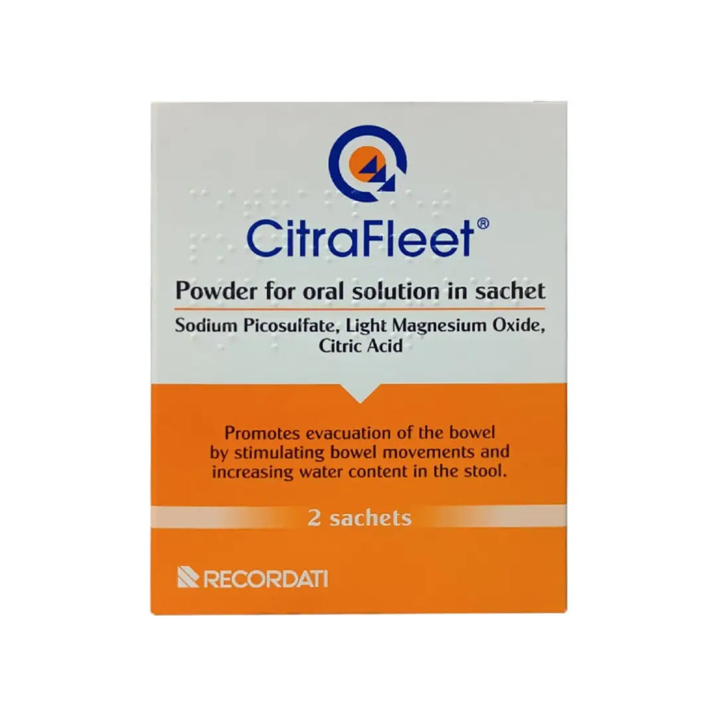 Citrafleet sachets 2 pack box front view