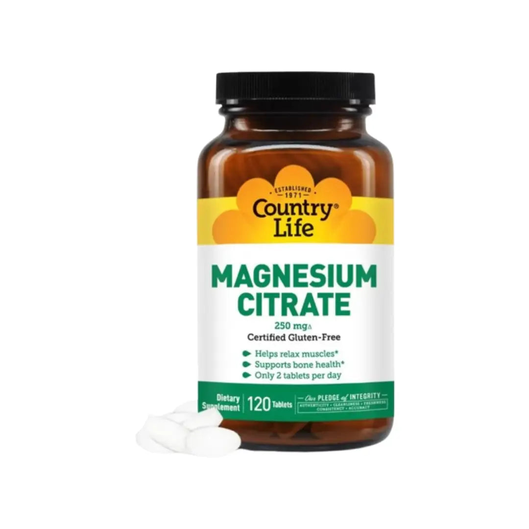 Country Life Magnesium Citrate 250MG Tab 120s
