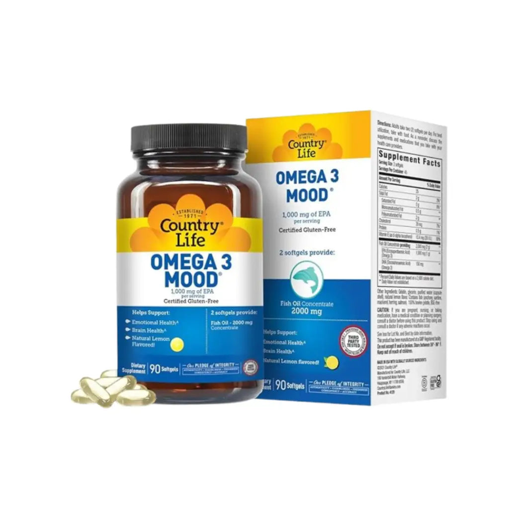 Country Life Omega 3 Mood 2000MG Softgel 90s
