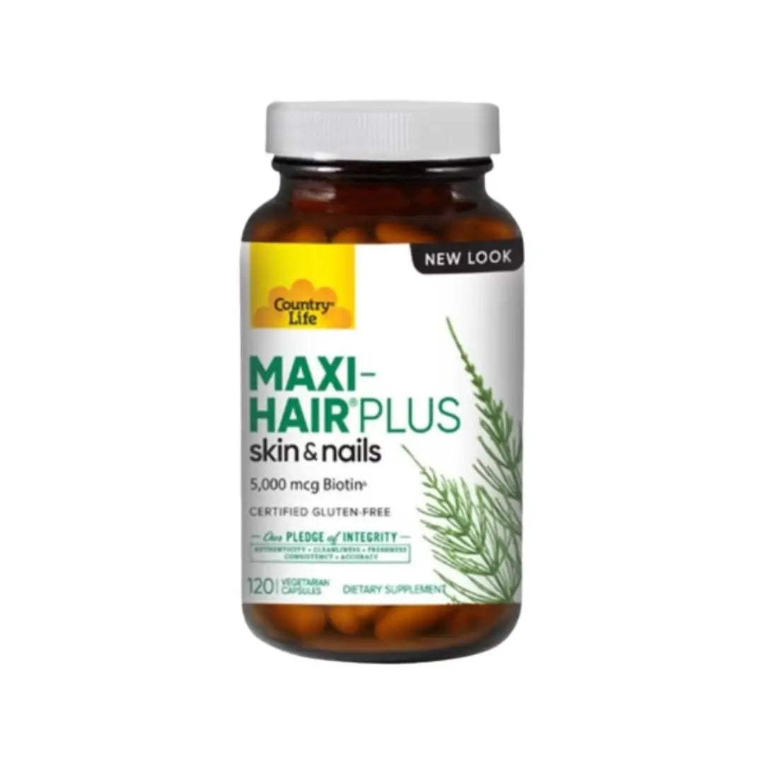 COUNTRY LIFE MAXI HAIR PLUS SKIN&amp;NAILS CAP 120 قطعة