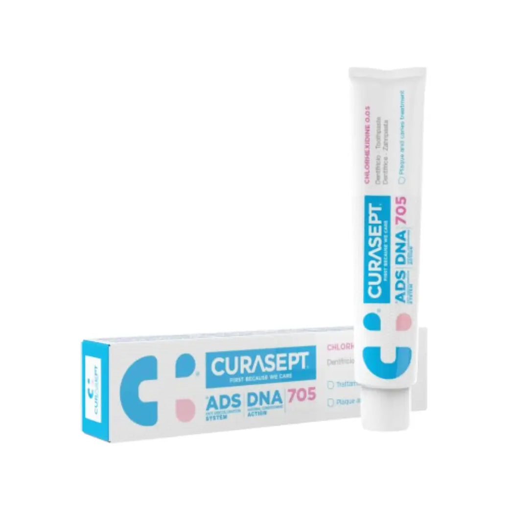 Curasept ADS 705 Toothpaste 75ml – Chlorhexidine & Fluoride Toothpaste for Daily Oral Hygiene