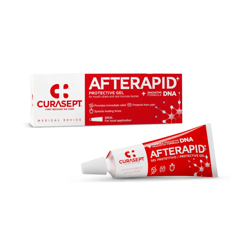 Curasept AfteRapid Protective Gel 10ml | Oral Ulcer & Mouth Sore Relief Gel | Fast Healing Support