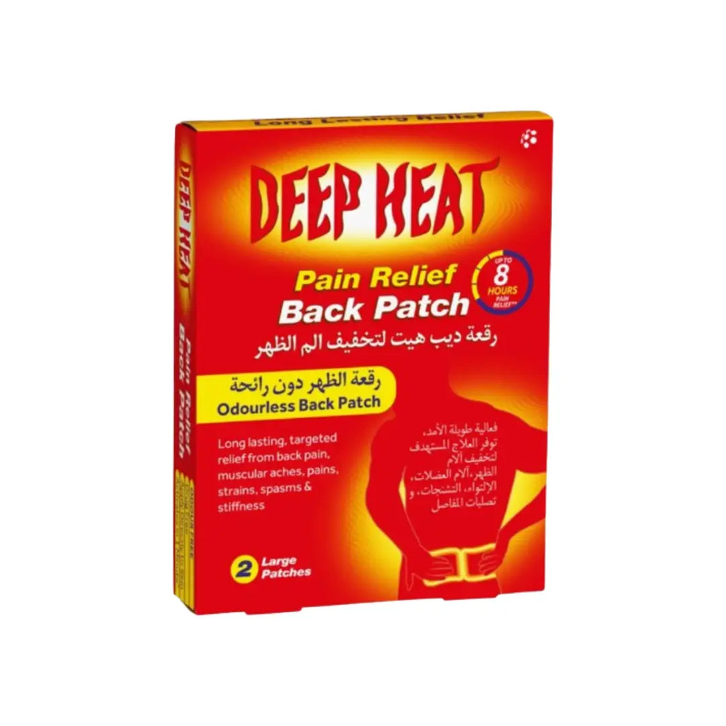 Deep Heat Pain Relief Back Patch 2s