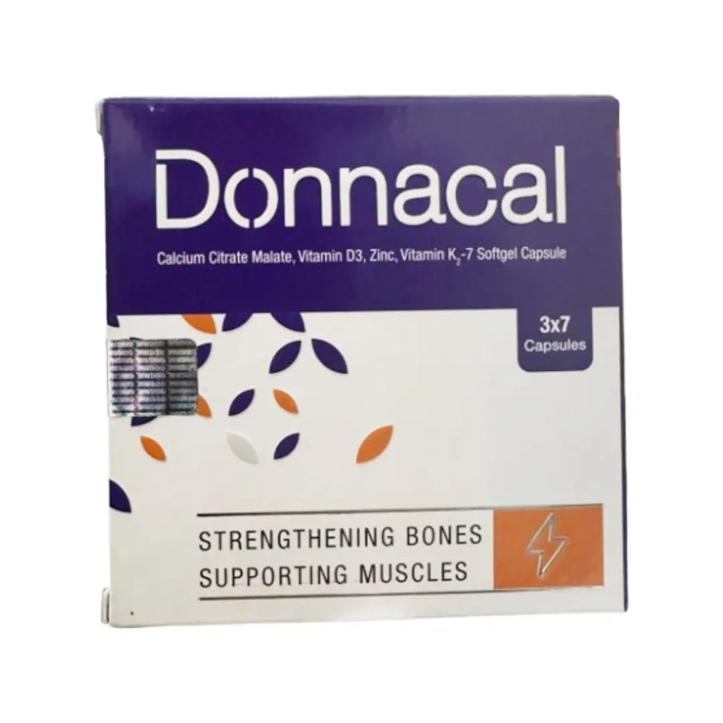 Donnacal Capsules 21s – Daily Calcium & Vitamin Support Supplement