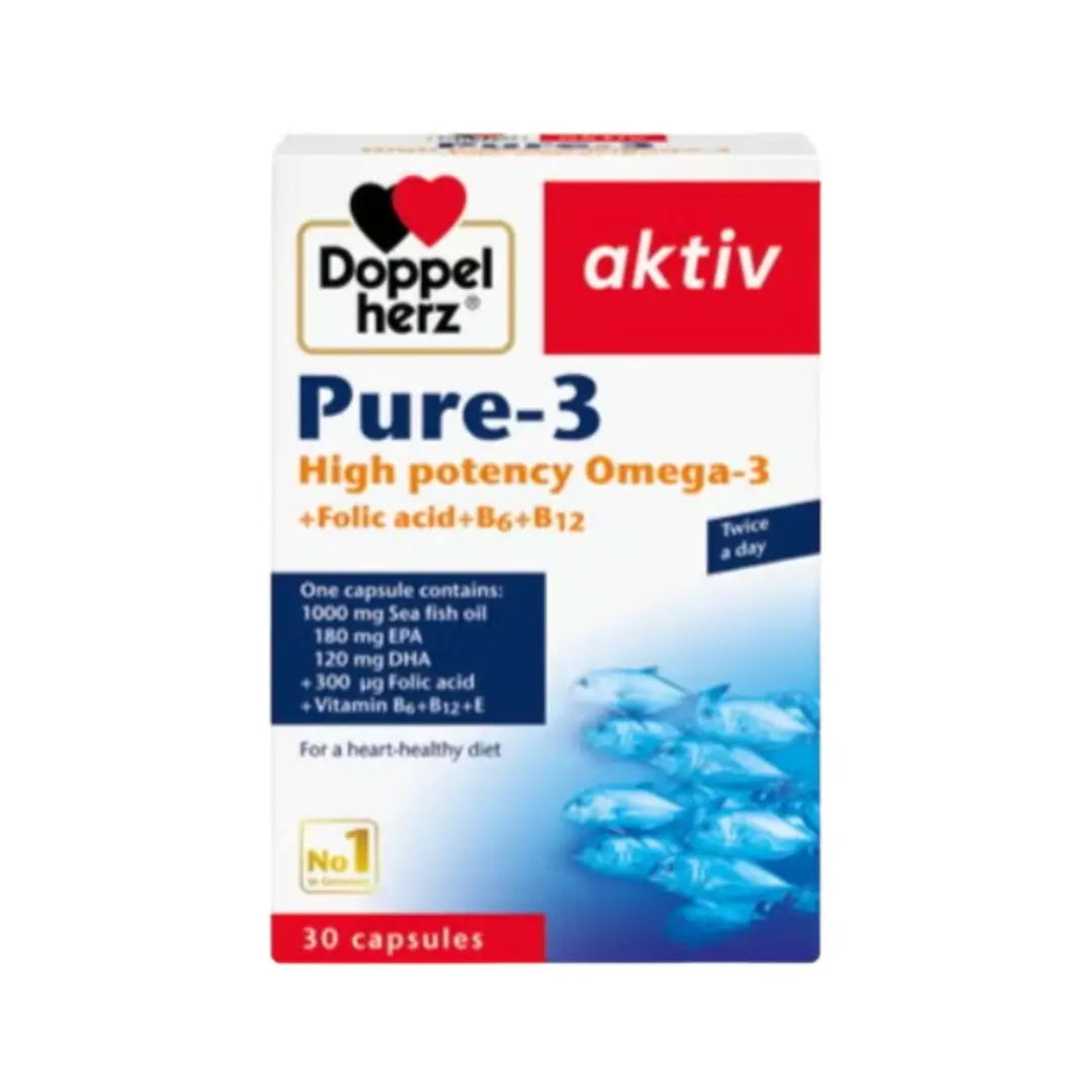 Doppelherz Aktiv Pure 3 High Potency Omega 3 Cap 30s
