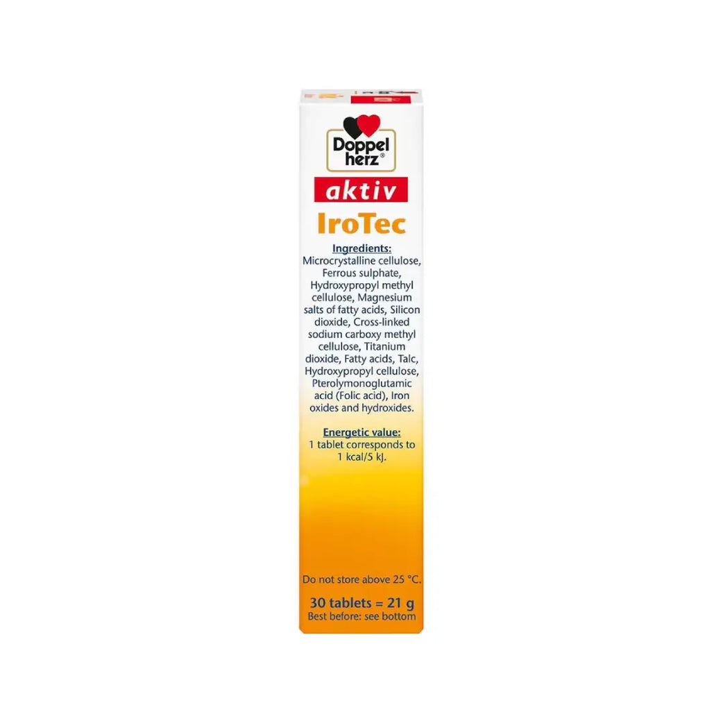 Doppelherz aktiv IroTec Iron & Folic Acid Tablets 30s