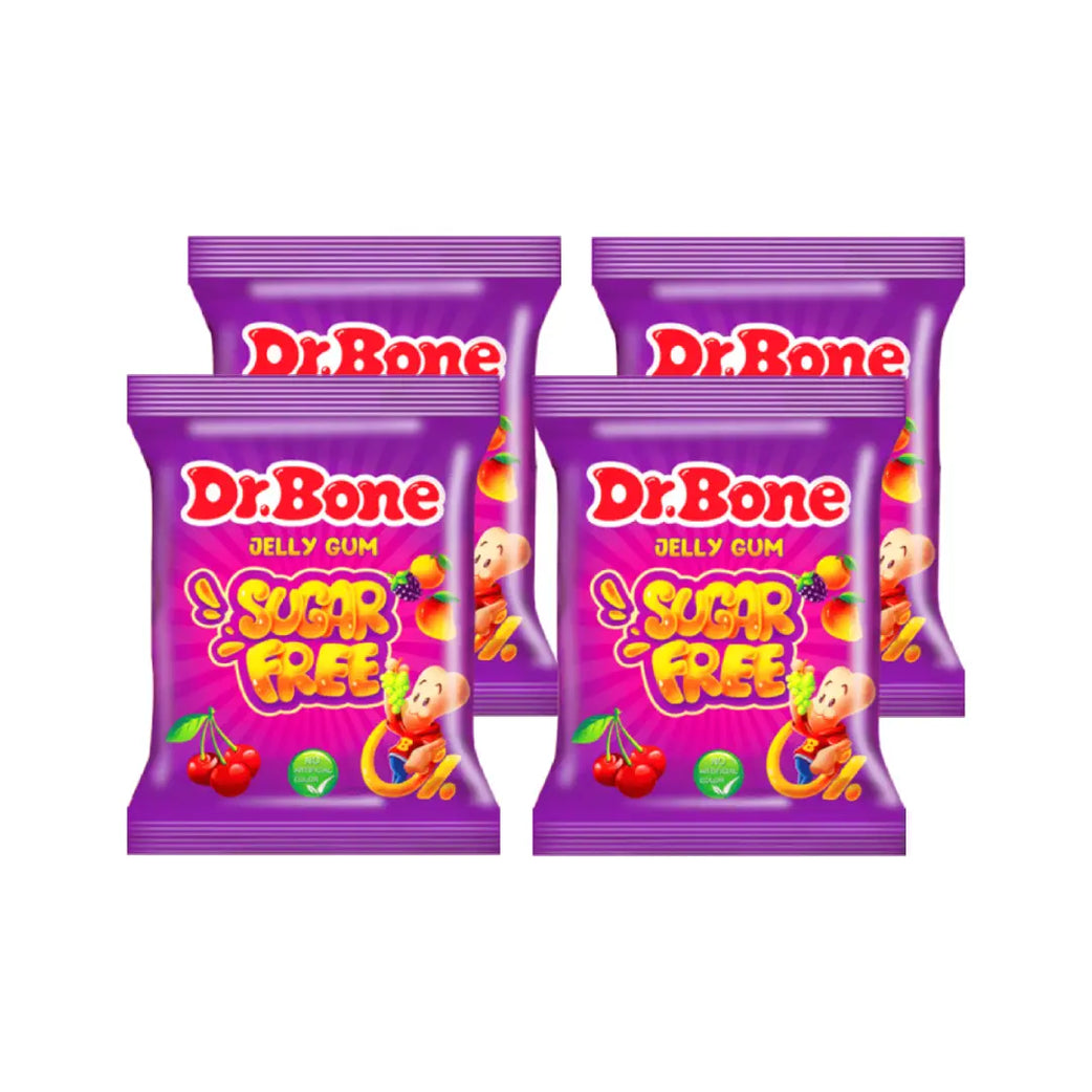 Dr. Bone Sugar Free Jelly Fruit Gum 4 packs
