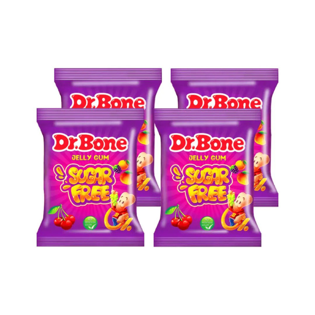 Dr. Bone Sugar Free Jelly Fruit Gum 4 packs