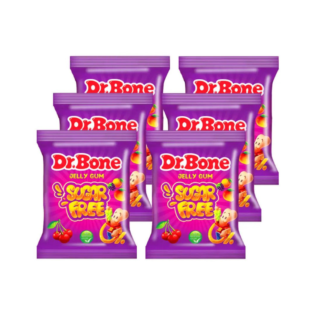 Dr. Bone Sugar Free Jelly Fruit Gum 6 packs