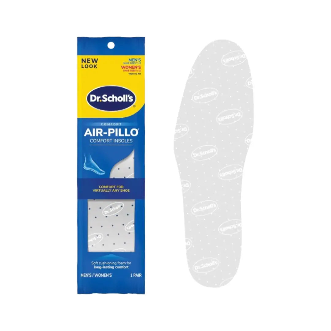 Dr. Scholl’s Air-Pillo Comfort Insoles – 1 Pair | Soft Cushioning Shoe Insoles for Everyday Foot Comfort