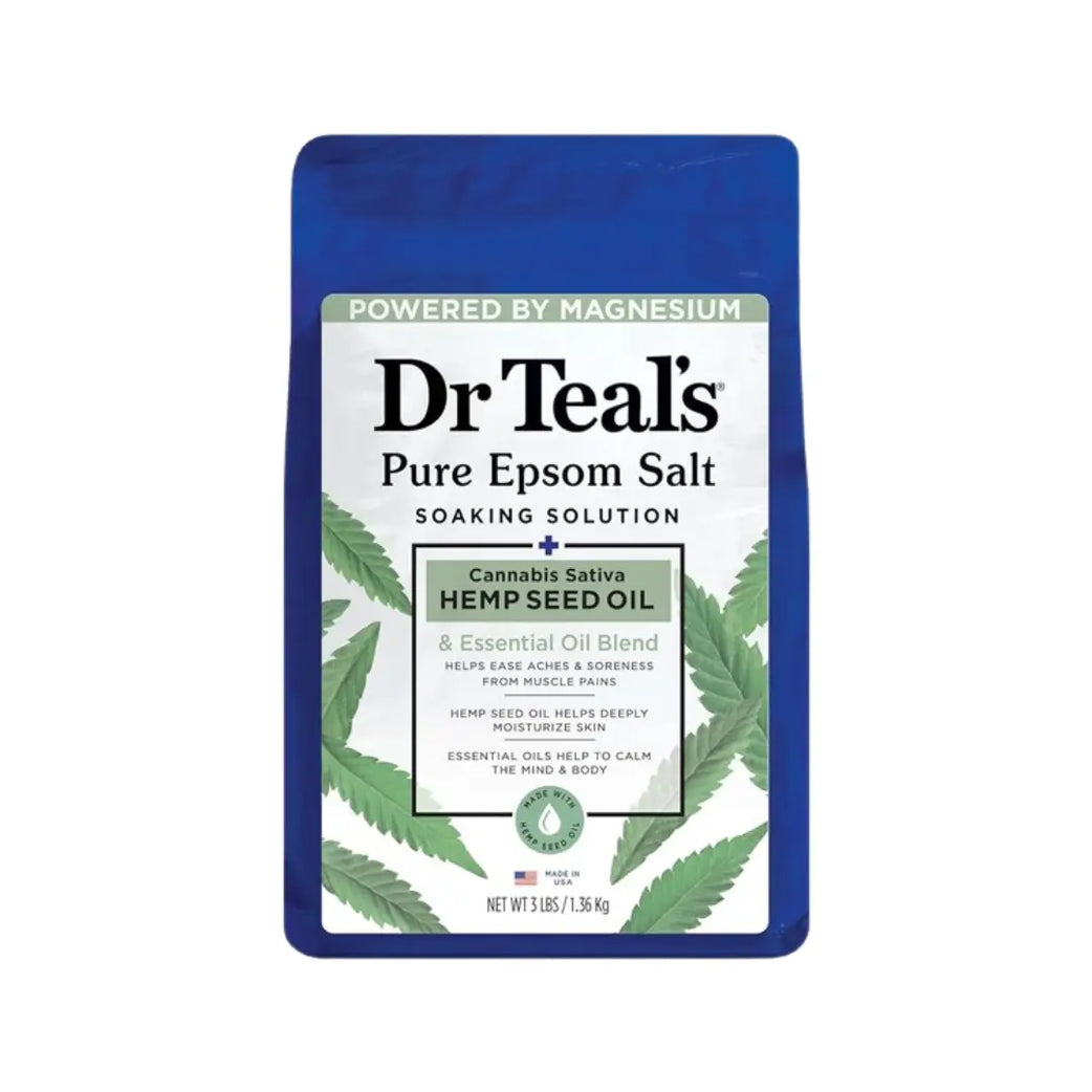 Dr. Teals Pure Epsom Salt Hemp Seed Oil 1.36KG