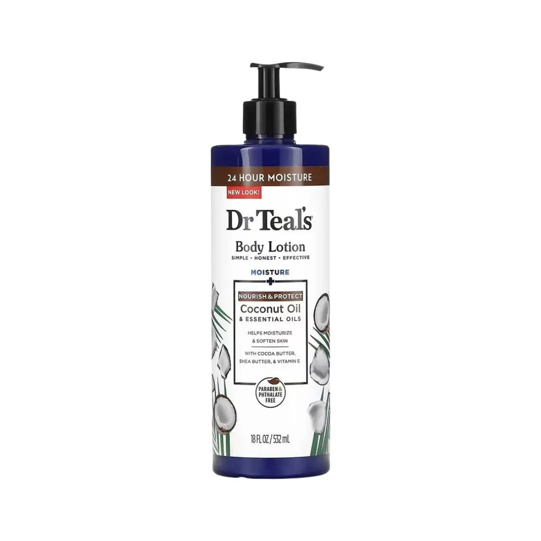 DR TEALS COCONUT OIL & ESSENTIAL OILS BODY LOTION 532ML