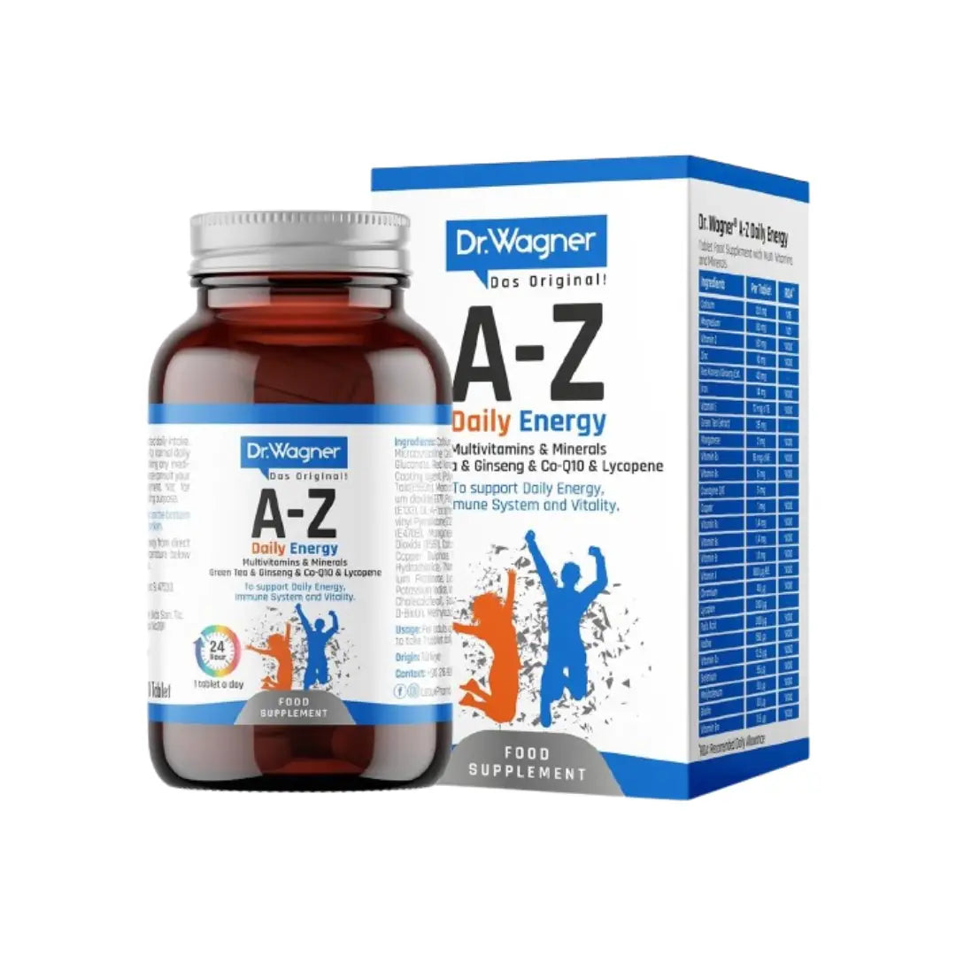Dr. Wagner A-Z Daily Energy Tablets 30s – Multivitamin & Mineral Supplement for Daily Wellness Support