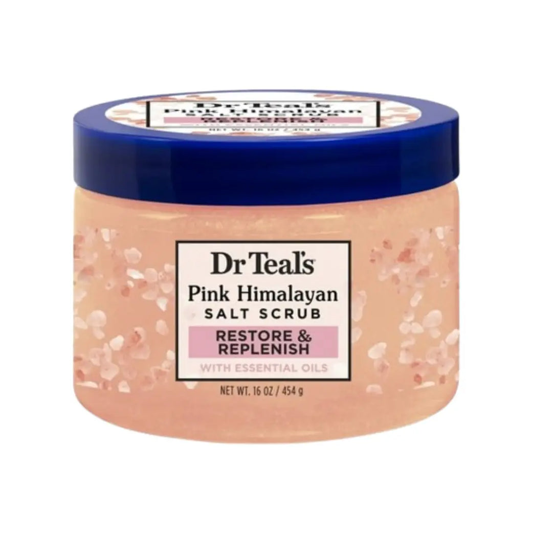 Dr. Teals Epsom Salt Restore & Replenish Pink Himalayan Salt Scrub 454G