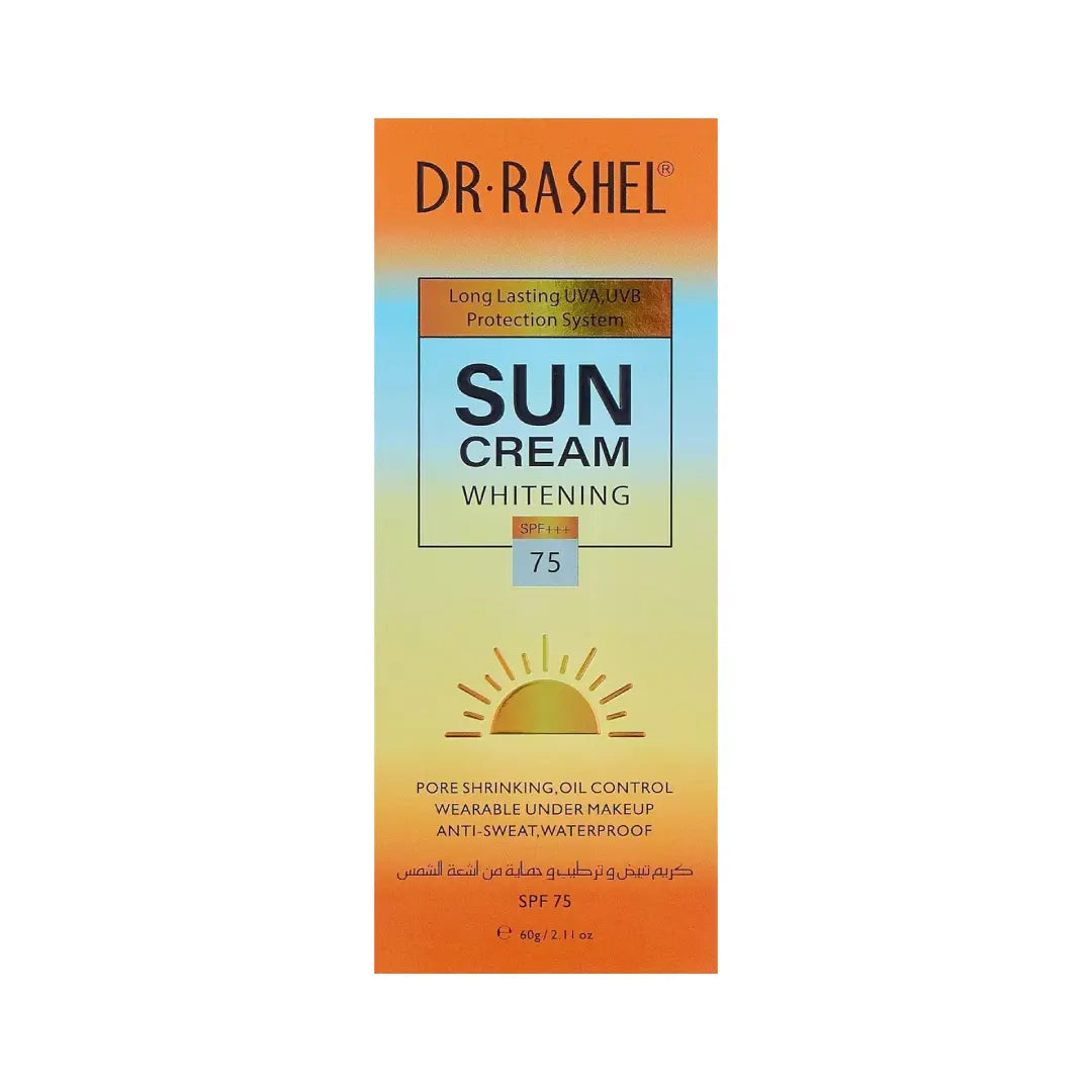 Dr Rashel Whitening Sun Cream SPF75 60g DRL-1465 – High Protection Facial Sunscreen
