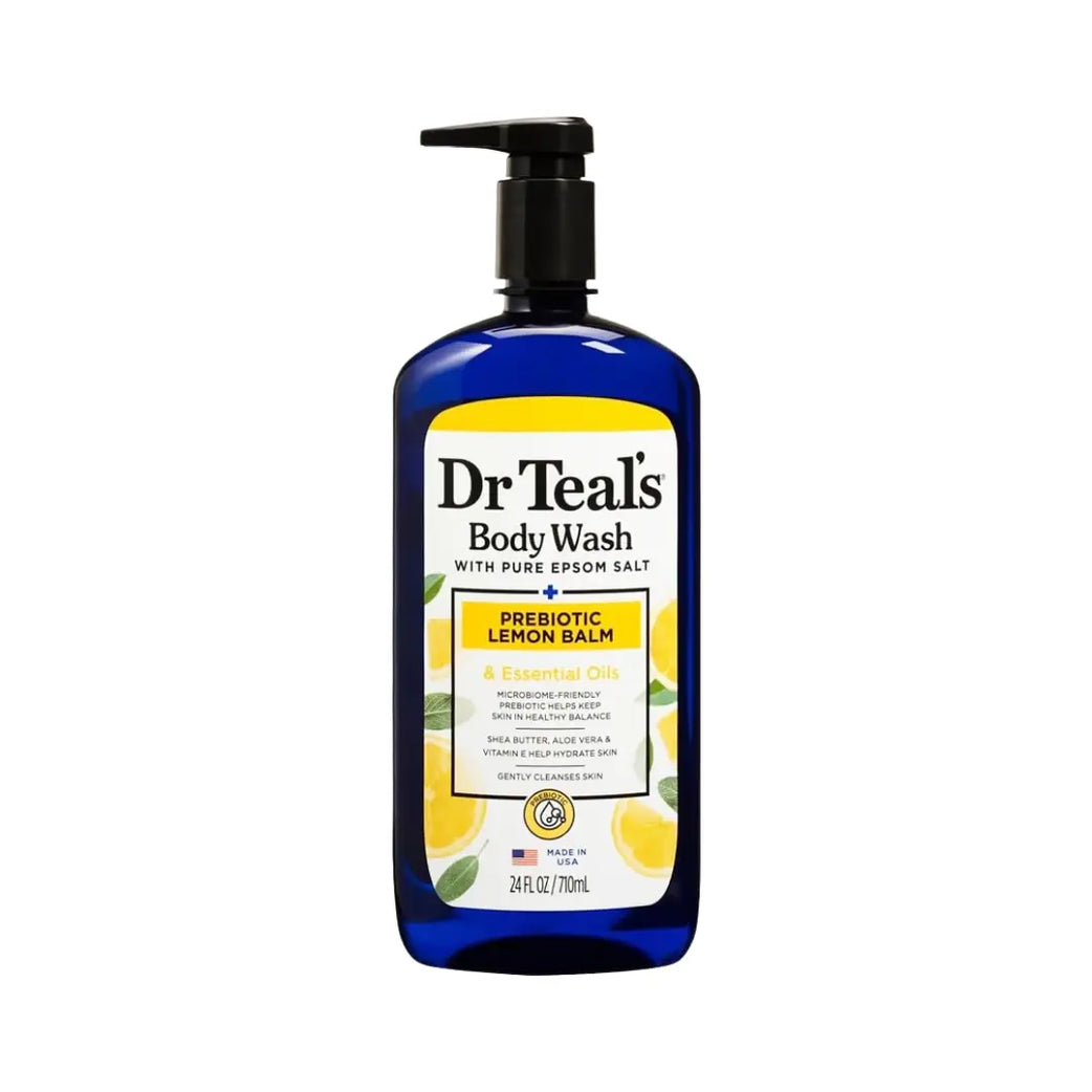 Dr Teal's Body Wash Epsom Salt Prebiotic Lemon Balm 710ml