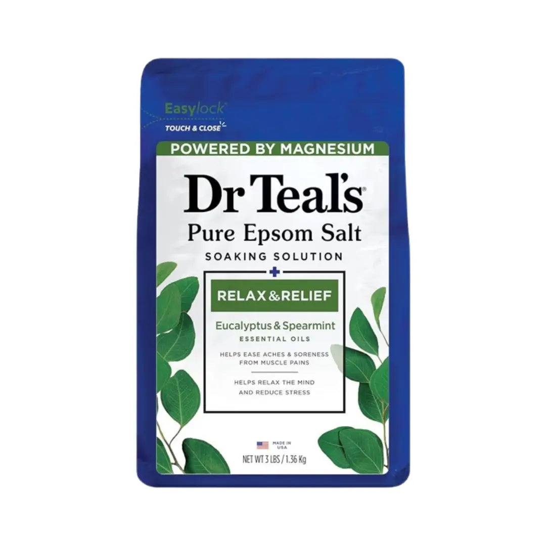 Dr. Teal’s Pure Epsom Salt Soaking Solution Eucalyptus & Spearmint 1.36KG