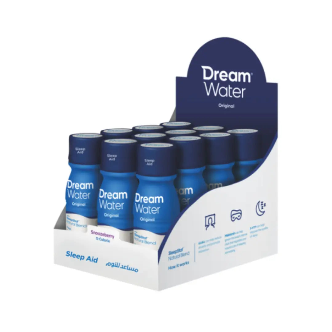 Dream Water Sleep Aid Shot Snoozebarry 74ml 12s – Melatonin-Free Relaxation Drink for Sleep Support