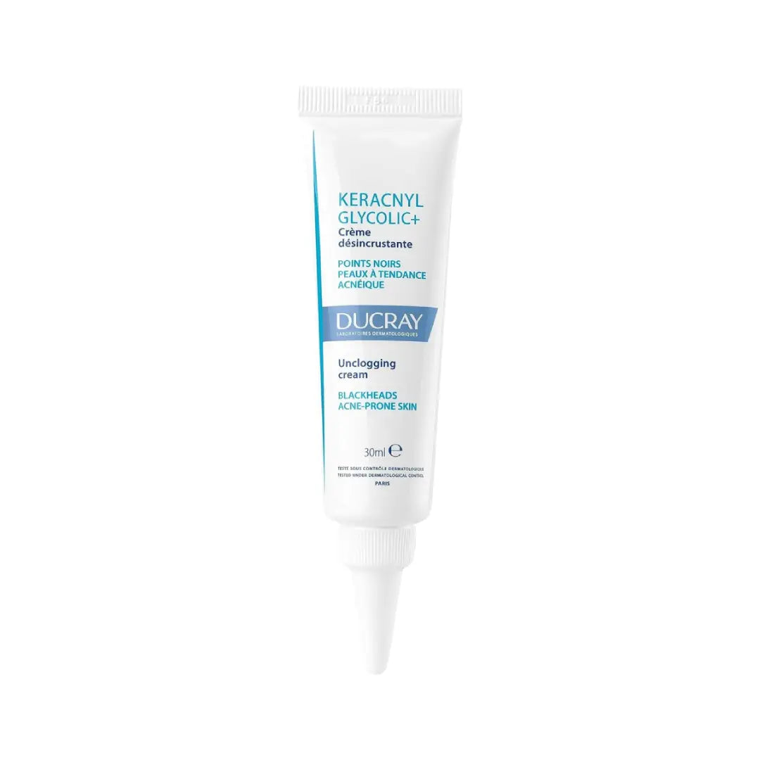 Ducray Keracnyl Glycolic Cream 30ml – Face Cream for Blemish-Prone Skin
