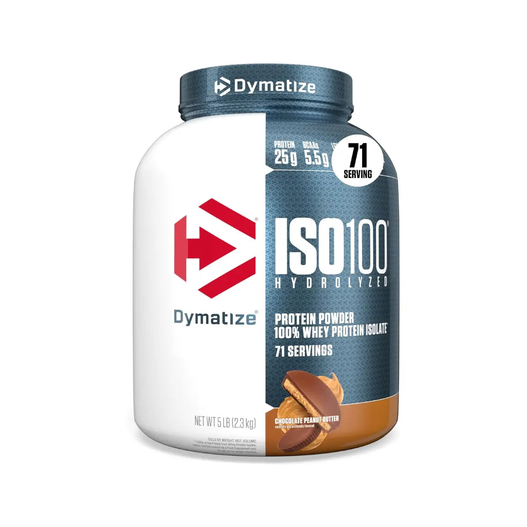 Dymatize ISO100 Hydrolyzed 2.3kg 5LB Chocolate Peanut Butter Serv 71