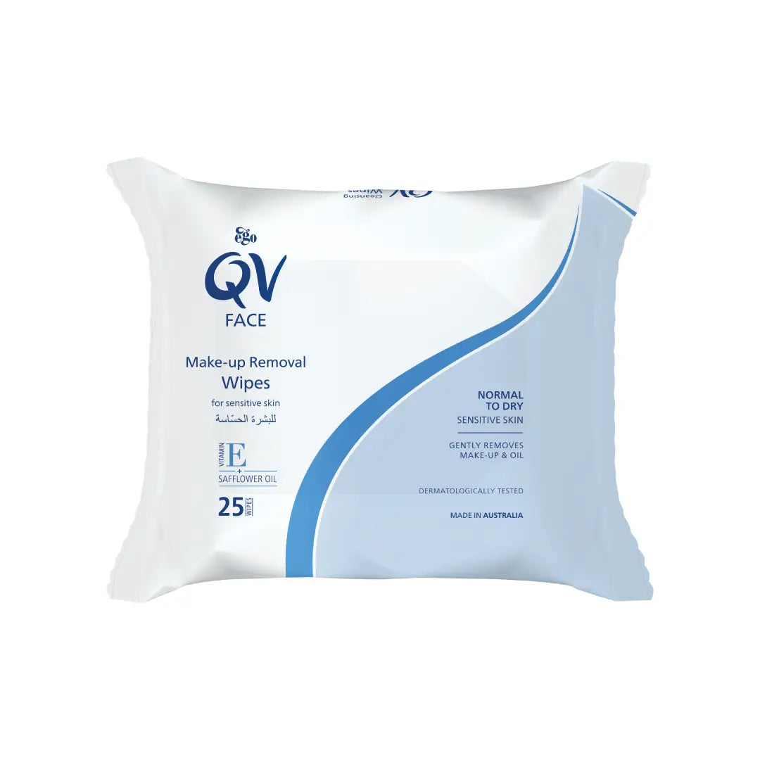 EGO QV FACE MAKE UP REMOVAL WIPES 25s