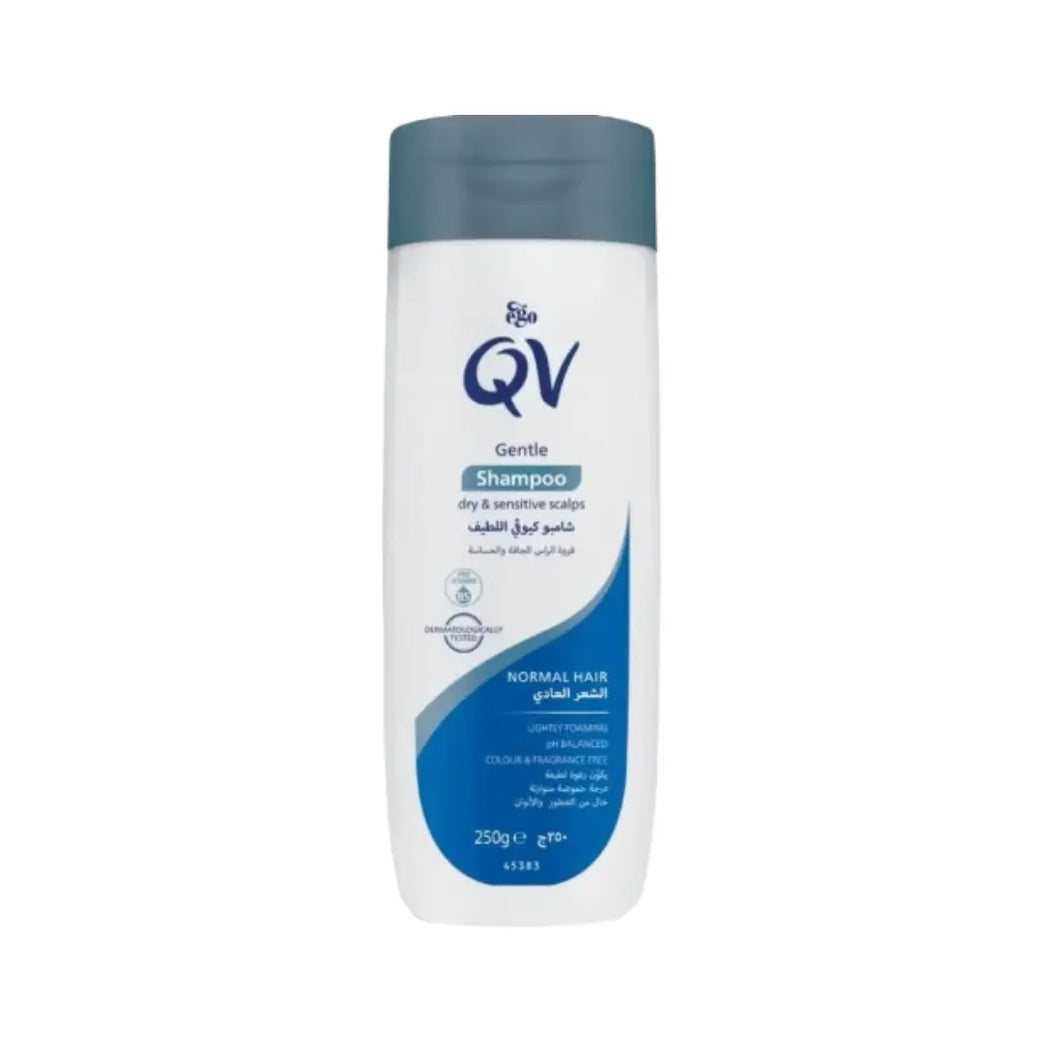 EGO QV Gentle Shampoo 250ml | Fragrance-Free Shampoo for Dry Hair & Sensitive Scalp